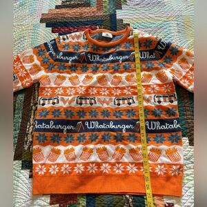 WHATABURGER Ugly Christmas Sweater Size L